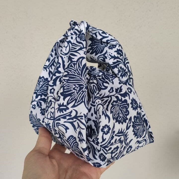 Furoshiki in Indigo Damask